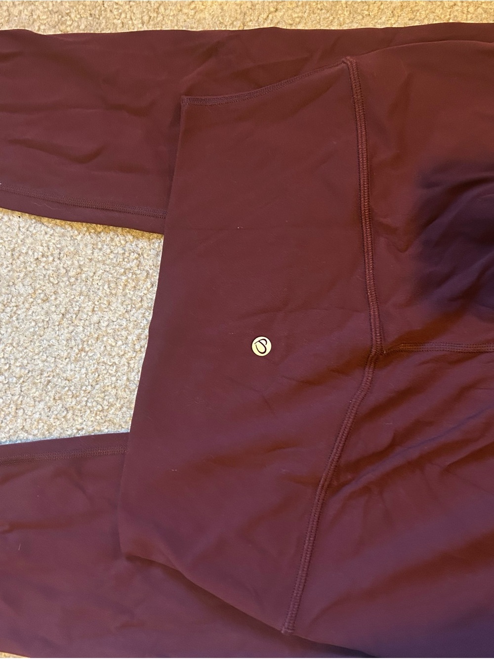CRZ YOGA Burgundy Racerback Tank & High-Waist Leggings Set - Picture 2 of 3